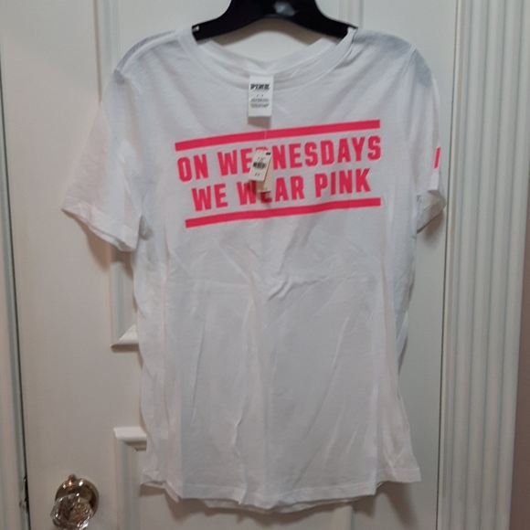 NWT on Wednesdays we wear pink t shirt from PINK
